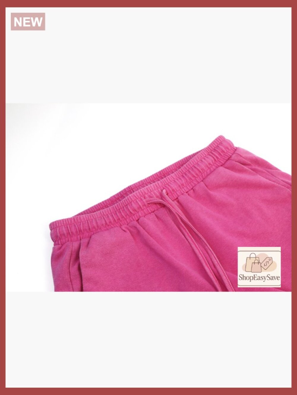 Wide Leg Baggy Sweatpants Drawstring High Rise Cropped Capri Joggers - Picture 7 of 7